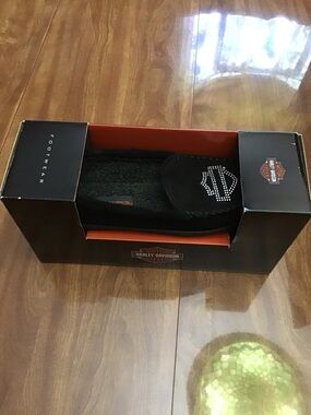Harley Davidson Crystal Embellished Lil Moccasin Slippers